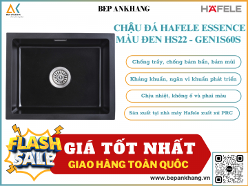 Chậu đá Hafele Essence màu đen HS22 - GEN1S60S  577.25.300